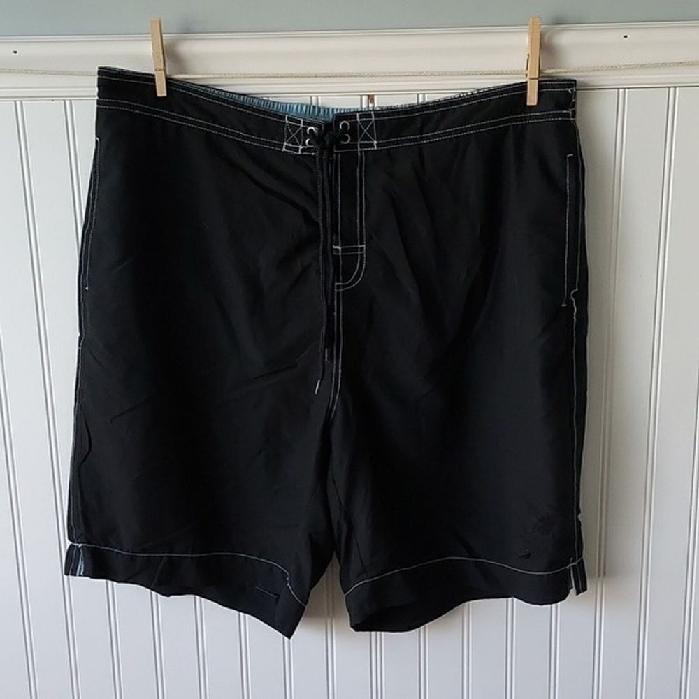 Jamaica Jaxx Mens XXL Black Mesh Lined Shorts Swim Trunks Beach Gorpcore